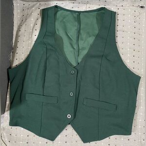 ⭐️Women's Dark Green Buttoned Vest
Size L